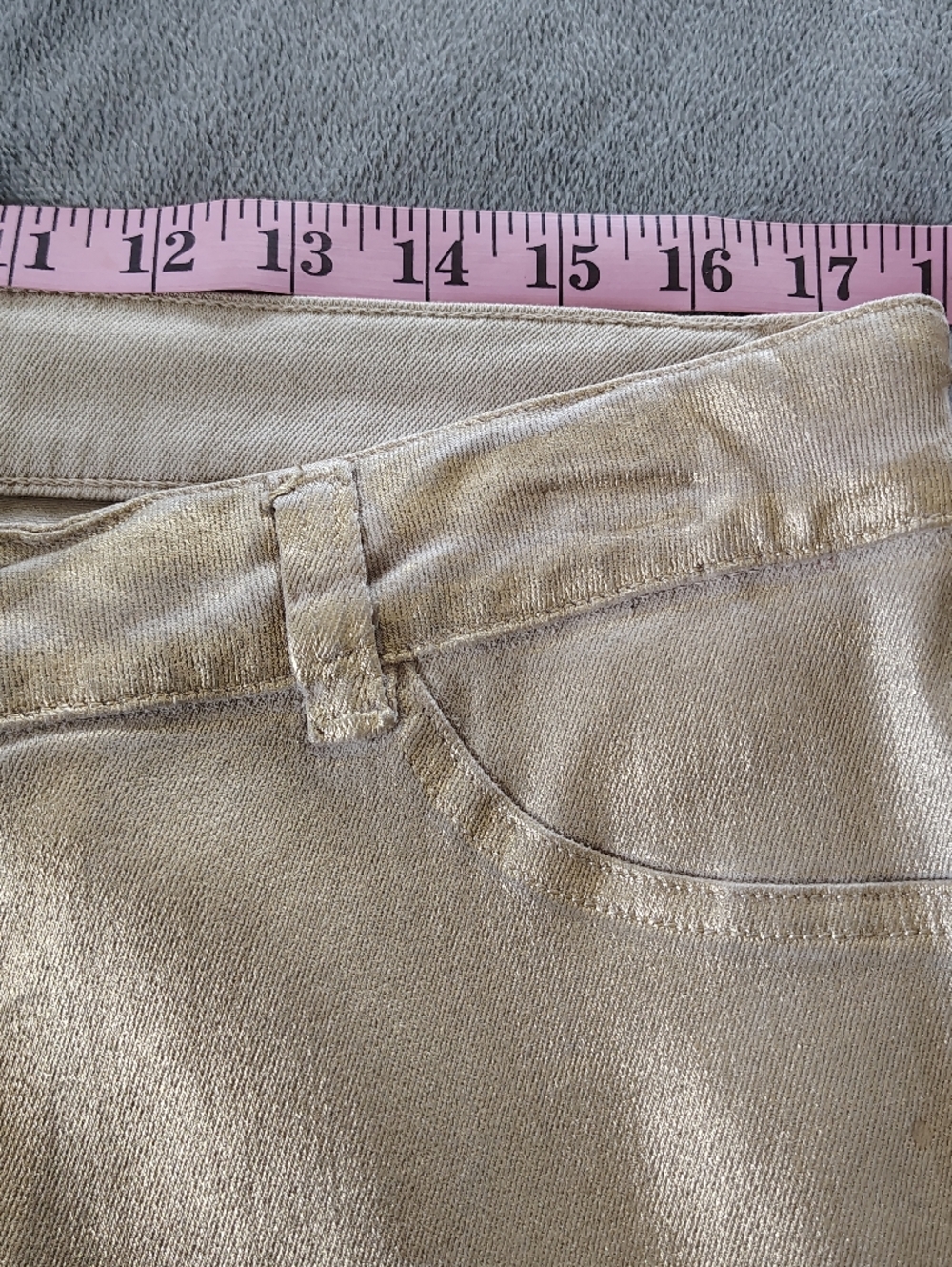 Basler Gold Coated Metallic Women’s Straight Leg Jeans 16 - Picture 13 of 16